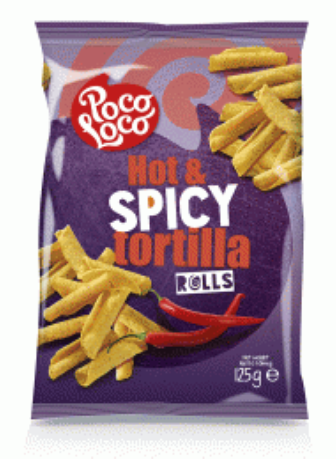 POCOLOCO HOT SPICY ROLLS 125G